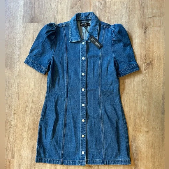 NWT Blank NYC Walk in the Park Denim Dress - Picture 3 of 10